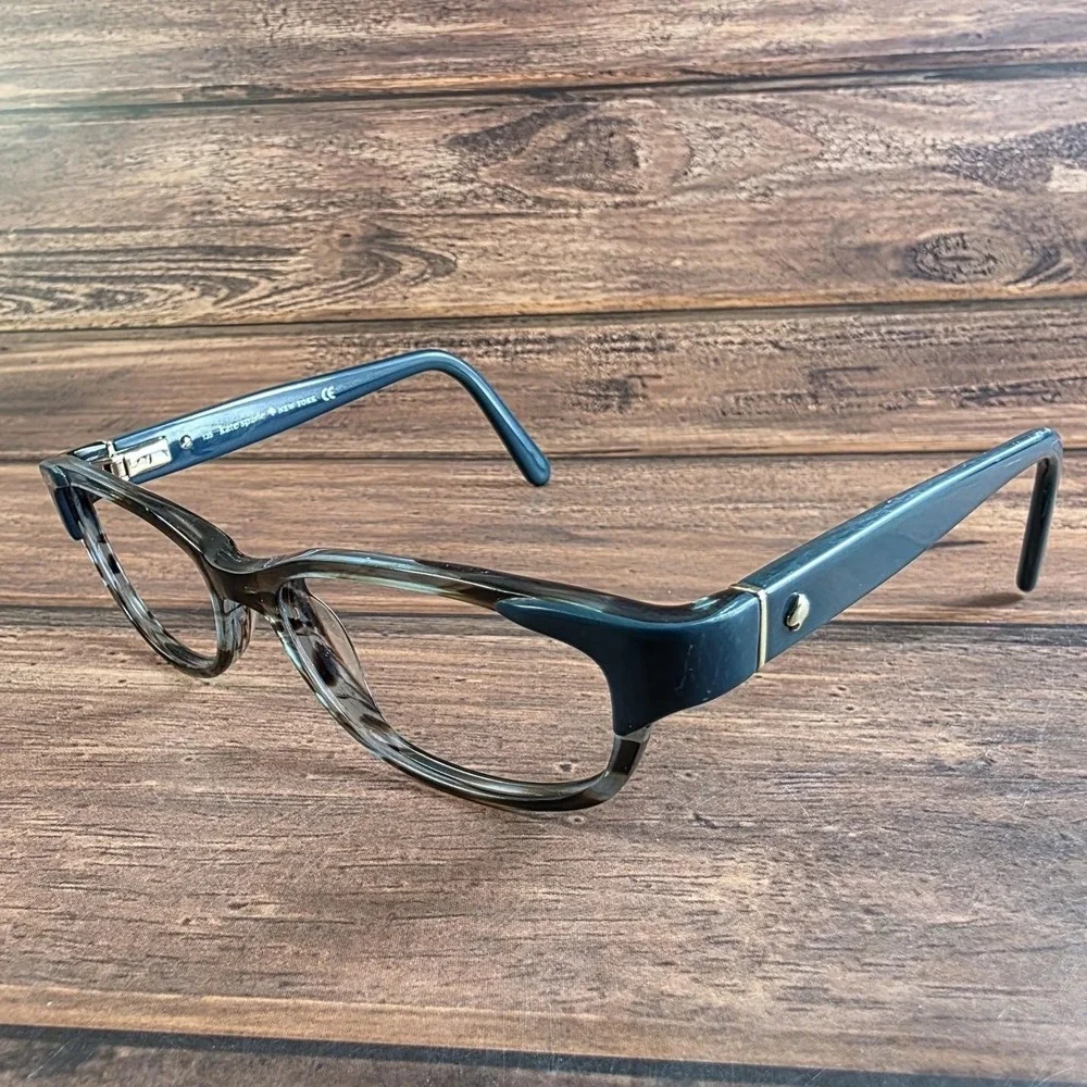 Kate Spade Alease X58 Cat Eye Eyeglasses Teal Tortoiseshell Gold 135mm Frames